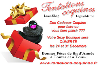 Love & Sex Shop 77 'Tentations coquines' OUVERT le 24 et le 31 Décembre